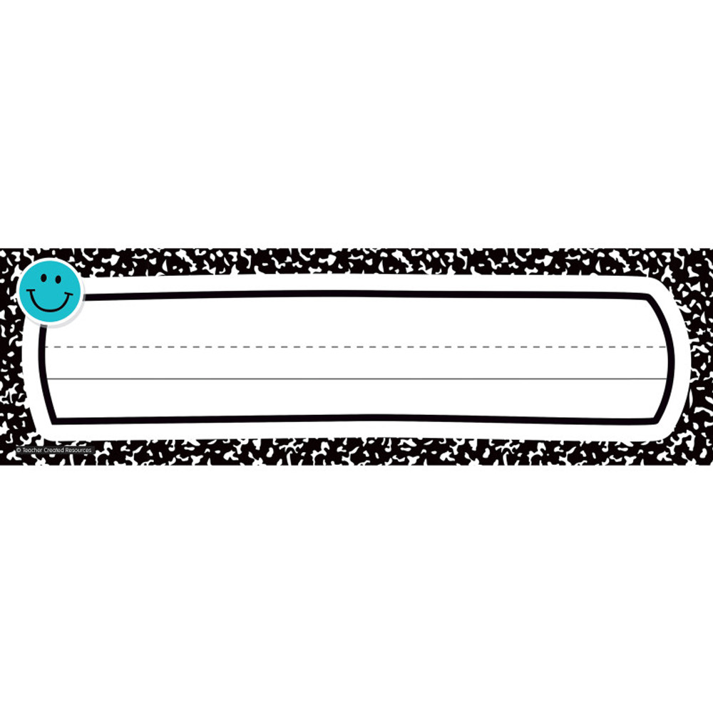 TEACHER CREATED RESOURCES Teacher Created Resources® Cool for School Flat Name Plates, Pack of 36