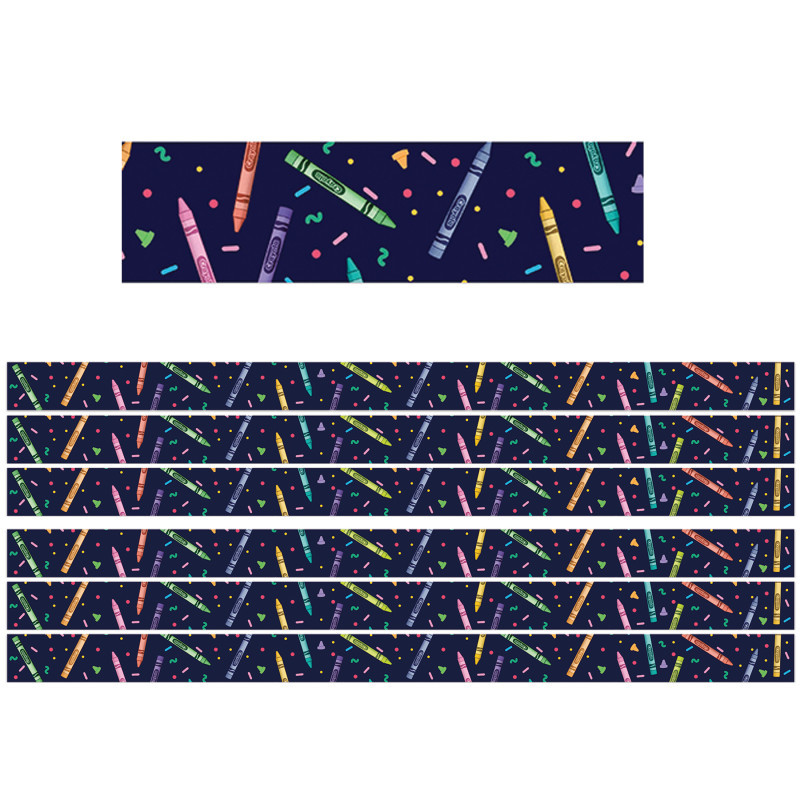 EUREKA Eureka® Crayola® Colors of Kindness Deco Trim®, 37 Feet Per Pack, 6 Packs