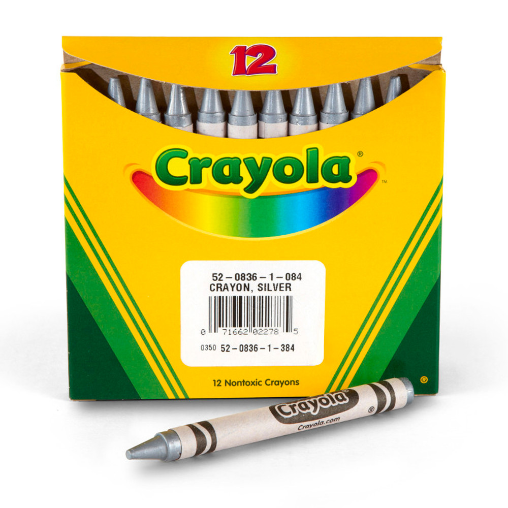 CRAYOLA LLC Crayola® Bulk Crayons, Regular Size, Silver, 12 Count