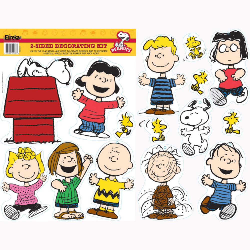 EUREKA Eureka® Peanuts® Classic Characters 2-Sided Deco Kit