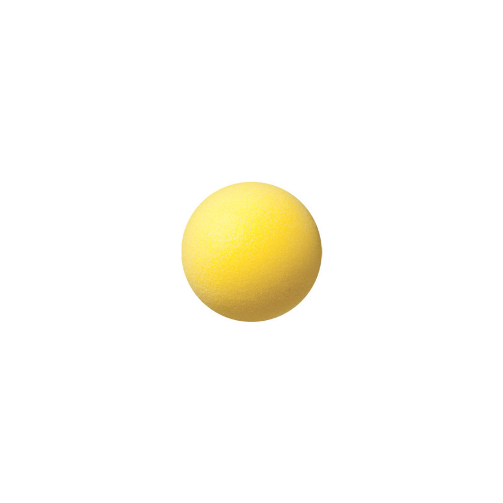 CHAMPION SPORTS Champion Sports Uncoated Regular Density Foam Ball, 4", Yellow