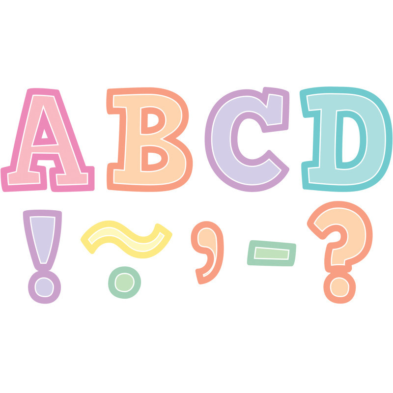 TEACHER CREATED RESOURCES Teacher Created Resources® Pastel Pop Bold Block 3" Magnetic Letters, 55 Pieces