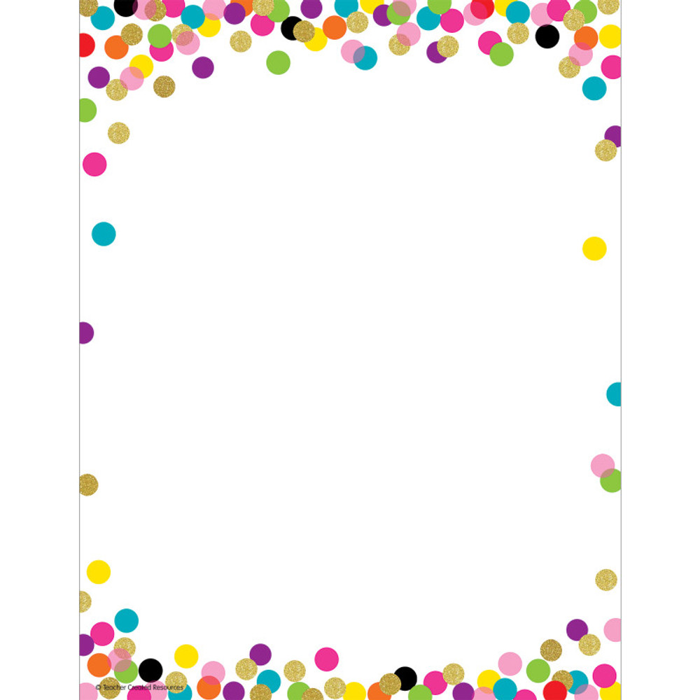 TEACHER CREATED RESOURCES Teacher Created Resources® Confetti Computer Paper, 50 Sheets