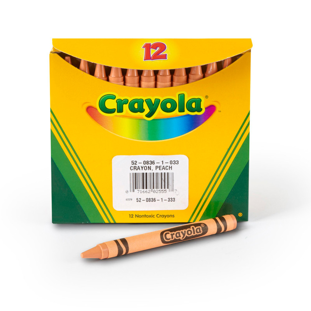 CRAYOLA LLC Crayola® Bulk Crayons, Regular Size, Peach, 12 Count