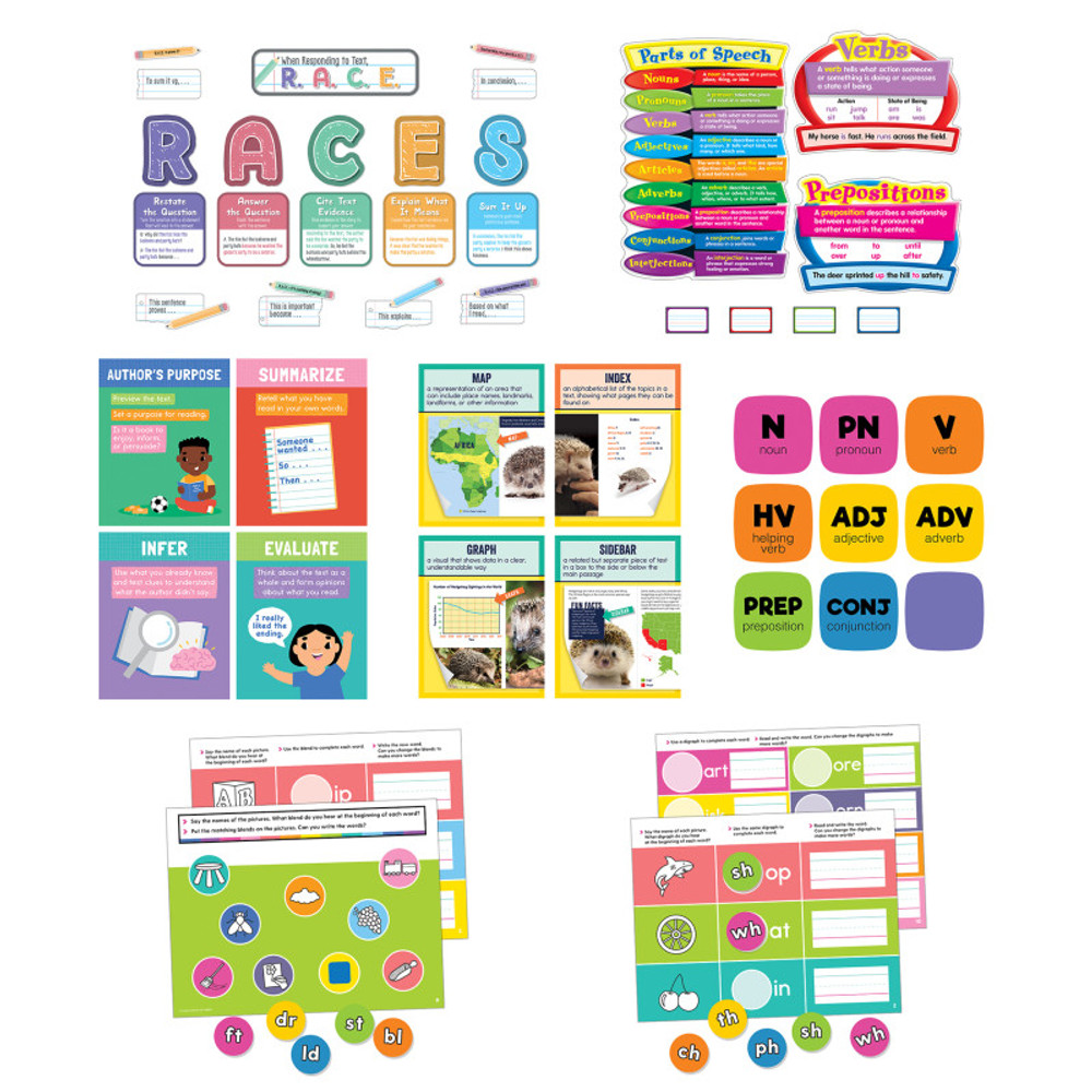 CARSON DELLOSA EDUCATION Carson Dellosa Education Literacy Classroom Teacher Bundle 3-5
