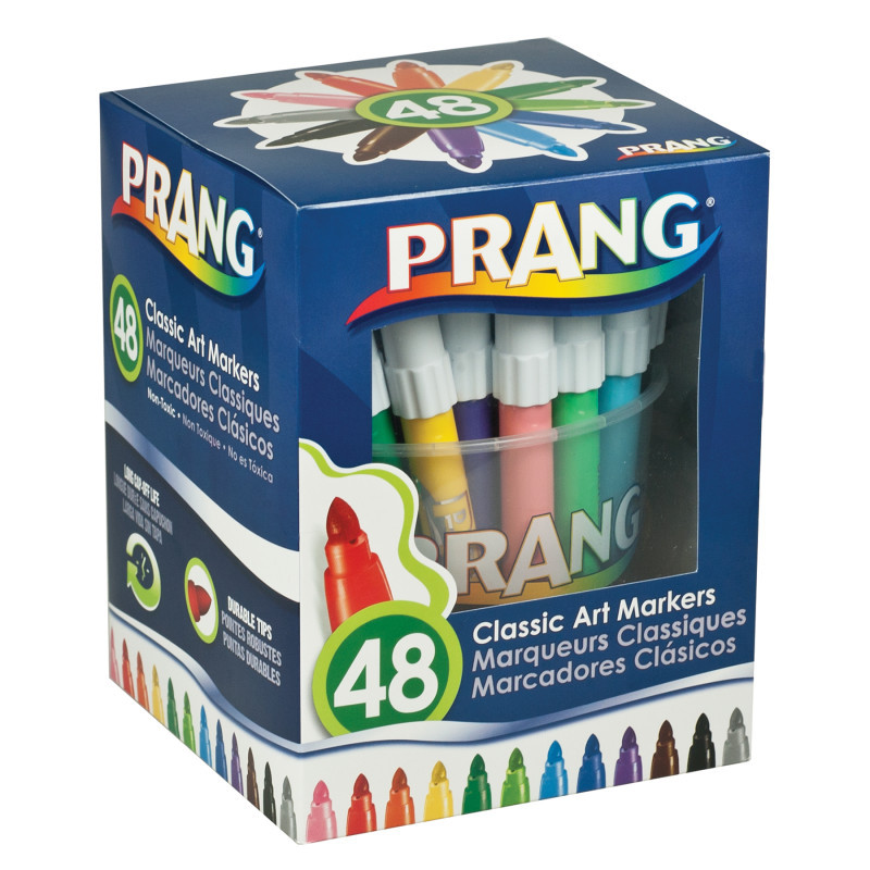 DIXON TICONDEROGA CO Prang® Art Markers, Washable, 48 Colors