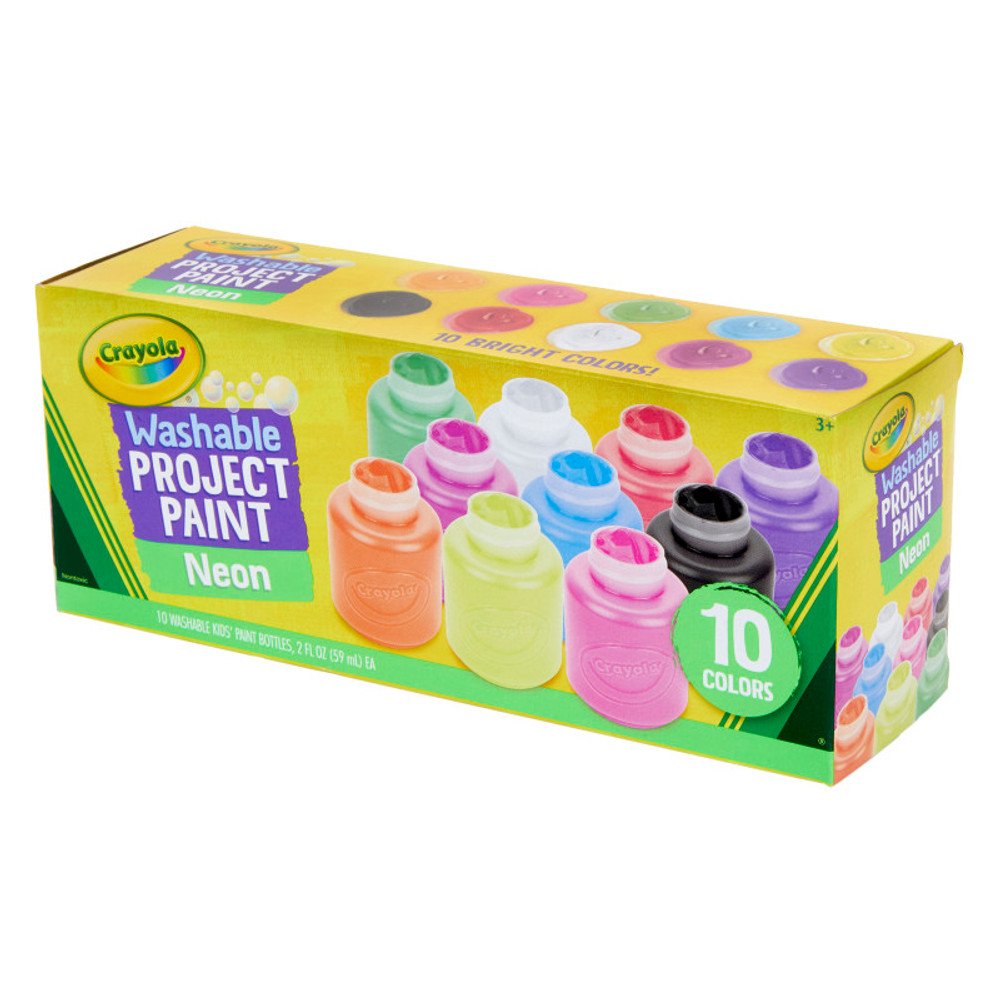 CRAYOLA LLC Crayola® Neon Paint Set, 2oz., Set of 10