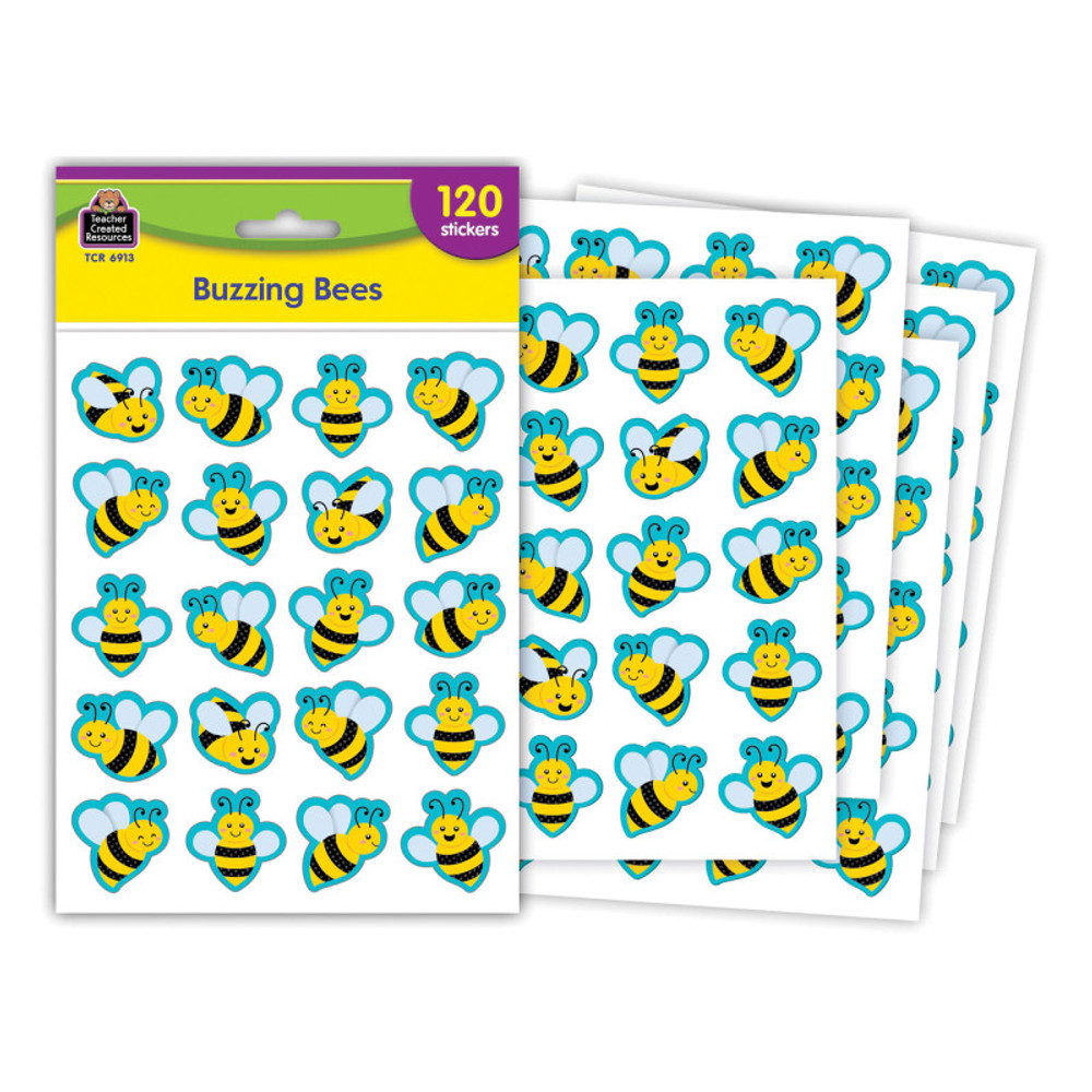 TEACHER CREATED RESOURCES Teacher Created Resources® Buzzing Bees Stickers, Pack of 120