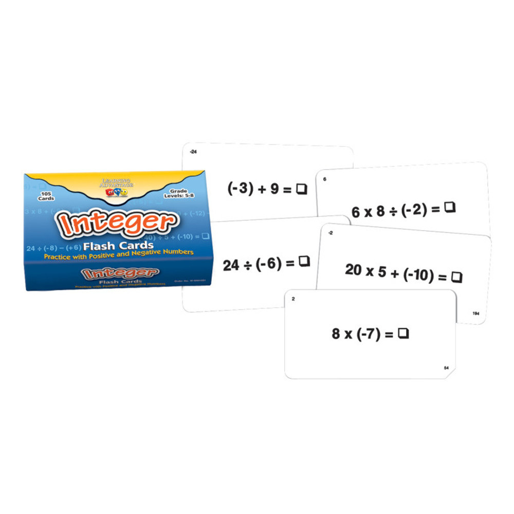LEARNING ADVANTAGE Learning Advantage® Integer Flash Cards