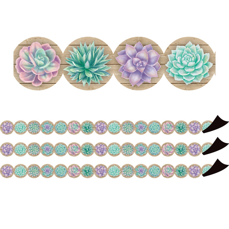 TEACHER CREATED RESOURCES Teacher Created Resources® Rustic Bloom Magnetic Border, 24 Feet Per Pack, 3 Packs