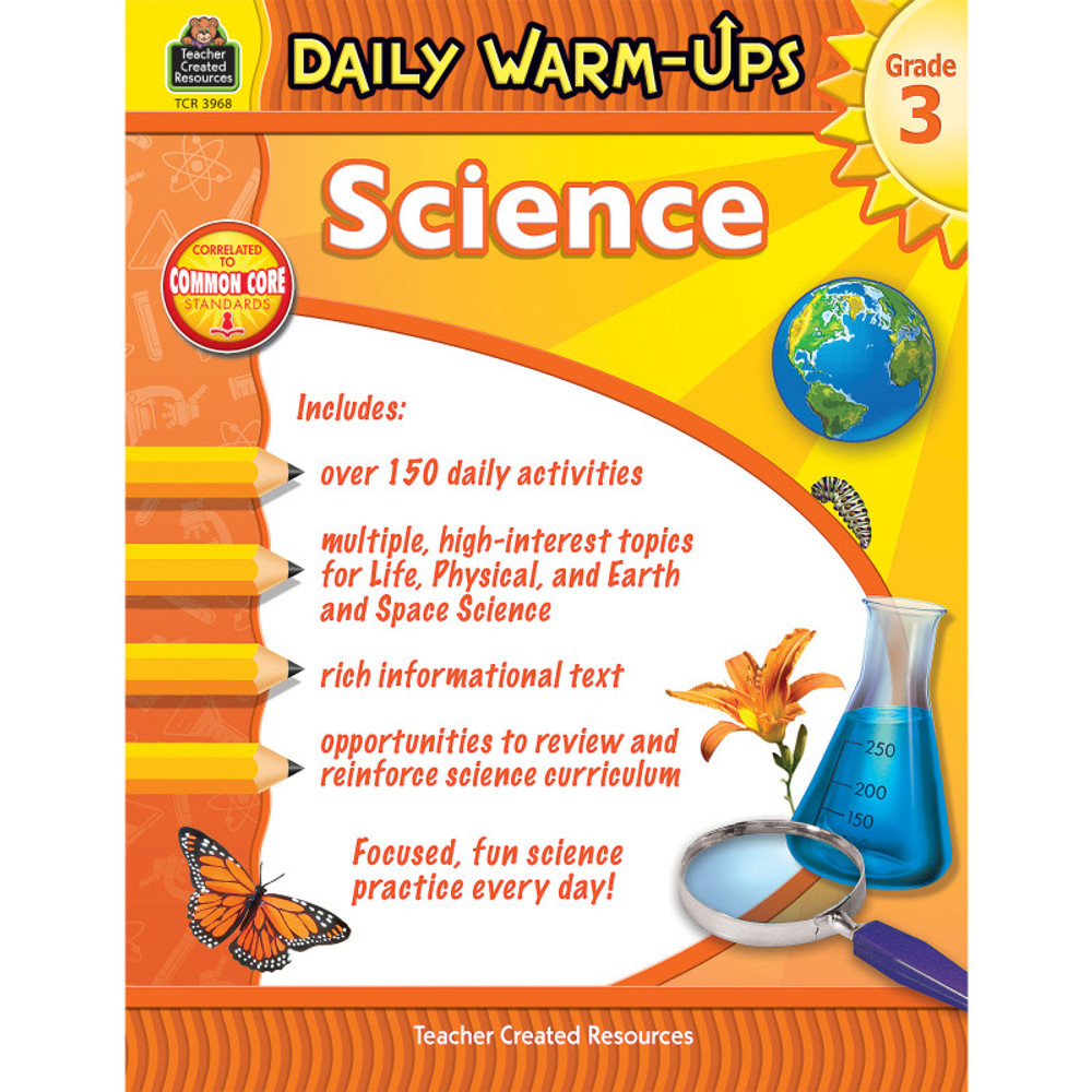 TEACHER CREATED RESOURCES Teacher Created Resources® Daily Warm-Ups Science Book, Grade 3