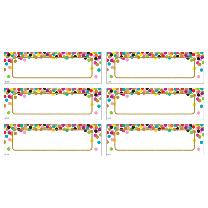 TEACHER CREATED RESOURCES Teacher Created Resources® Confetti Labels Magnetic Accents, Pack of 20
