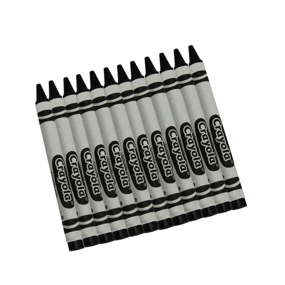 CRAYOLA LLC Crayola® Bulk Crayons, Regular Size, Black, 12 Count
