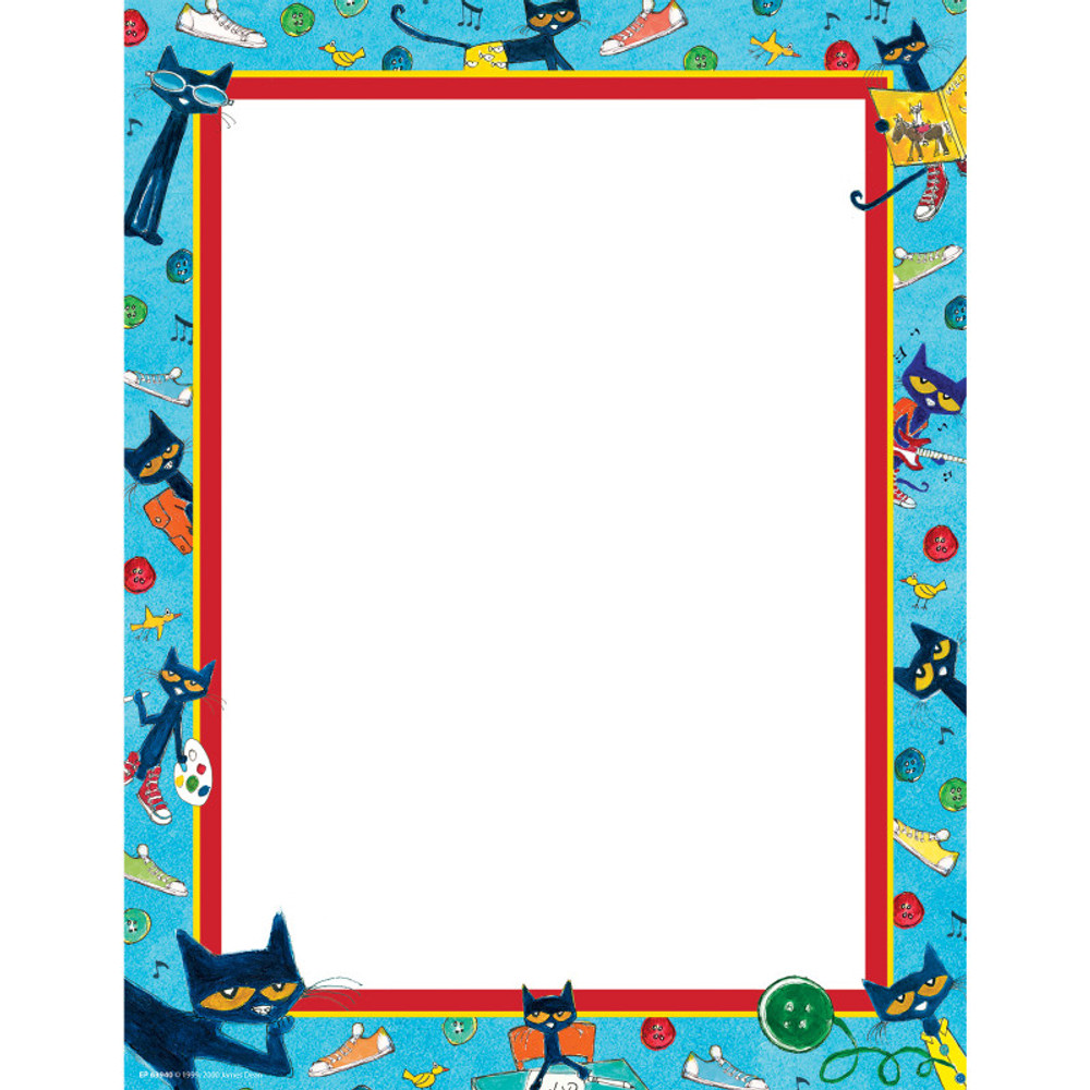 TEACHER CREATED RESOURCES Edupress™ Pete the Cat® Computer Paper, 50 Sheets