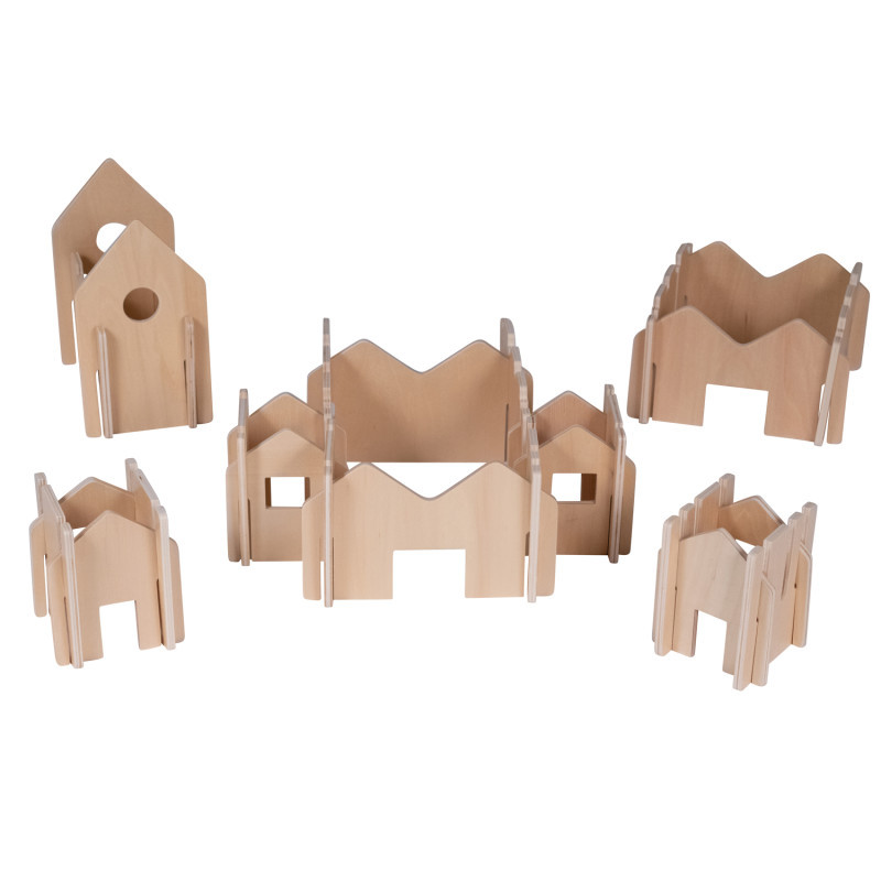 LEARNING ADVANTAGE The Freckled Frog Happy Architect - Natural - Set of 28
