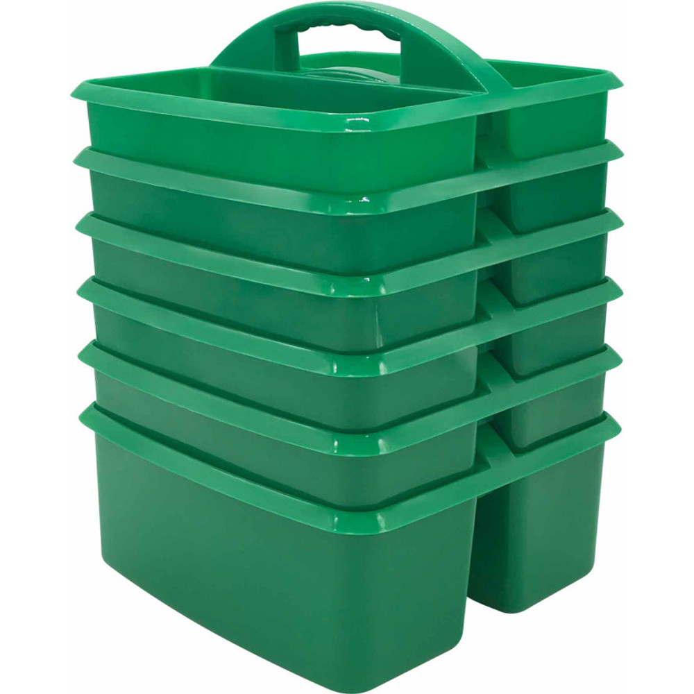 TEACHER CREATED RESOURCES Teacher Created Resources® Green Plastic Storage Caddy, Pack of 6