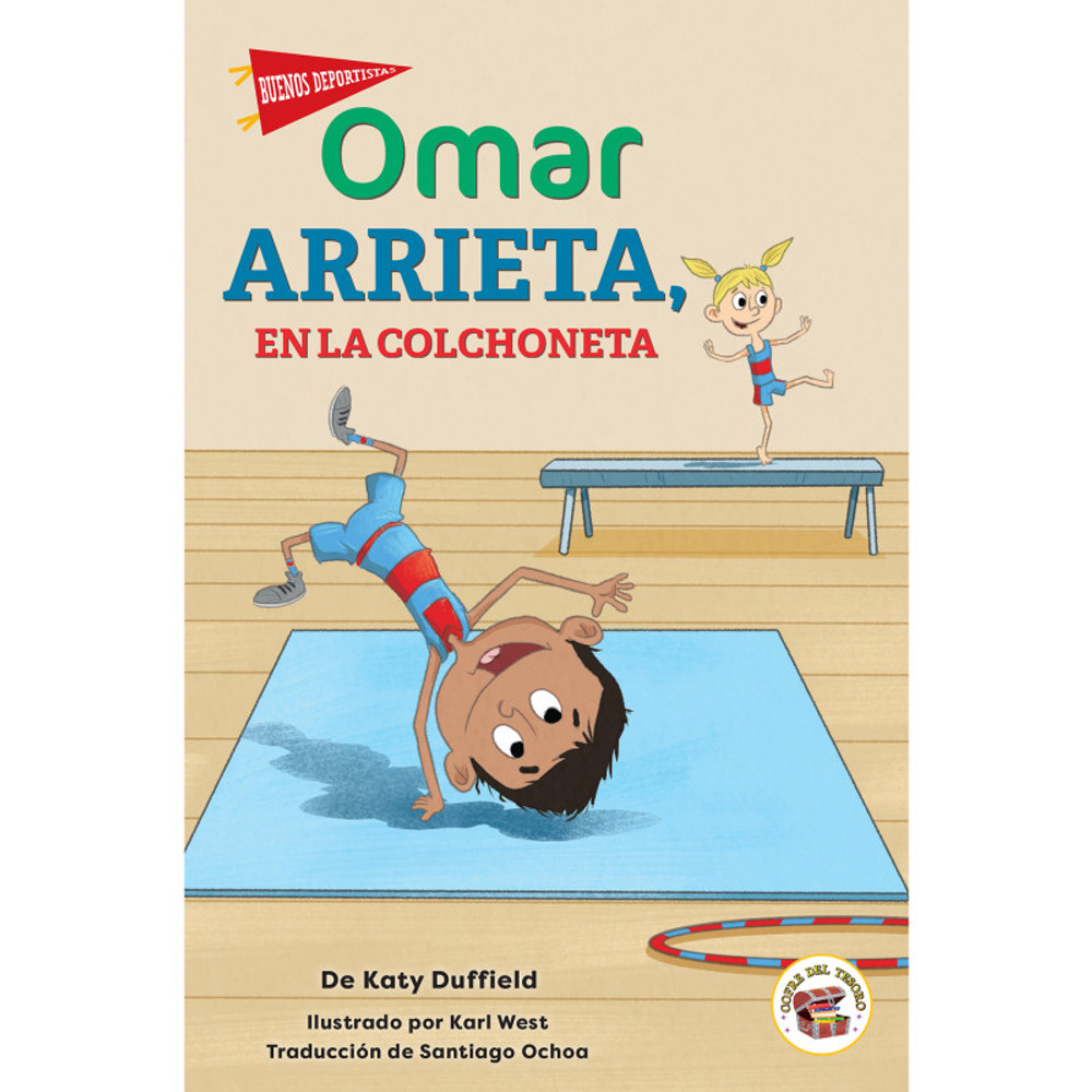 CARSON DELLOSA EDUCATION Treasure Chest Beginner Chapter Books Omar Arrieta, en la colchoneta