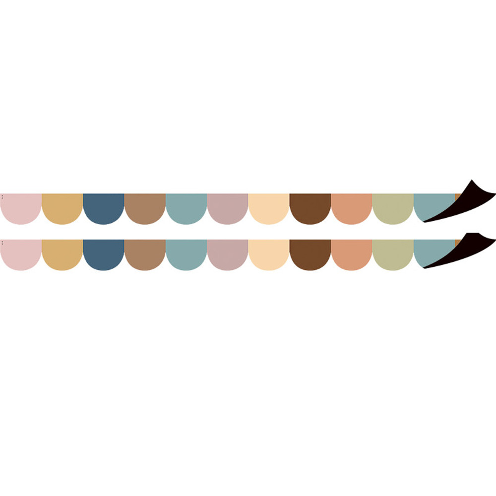 TEACHER CREATED RESOURCES Teacher Created Resources® Everyone is Welcome Scalloped Magnetic Border, 24 Feet Per Pack, 2 Packs