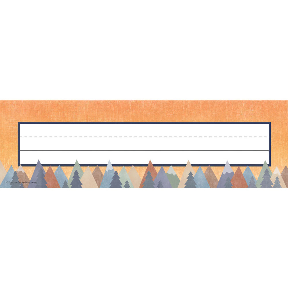 TEACHER CREATED RESOURCES Teacher Created Resources® Moving Mountains Flat Name Plates, Pack of 36
