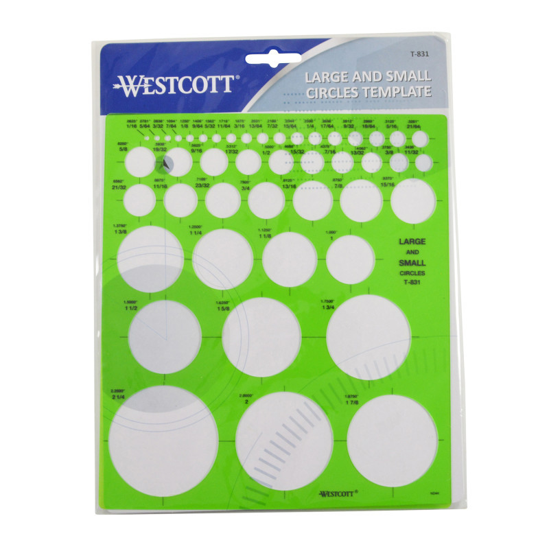 ACME UNITED CORPORATION Westcott® Large & Small Circles Template