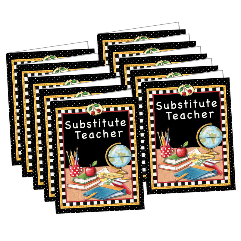 TEACHER CREATED RESOURCES Teacher Created Resources® Mary Engelbreit Substitute Teacher Pocket Folder, Pack of 10
