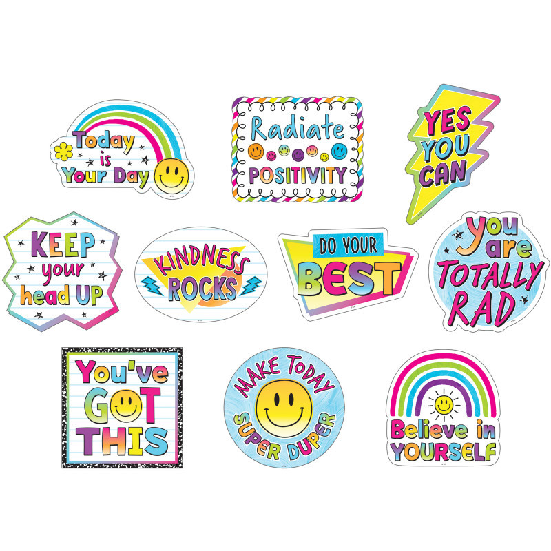 TEACHER CREATED RESOURCES Teacher Created Resources® Brights 4Ever Positive Saying Accents, 30 Per Pack, 3 Packs