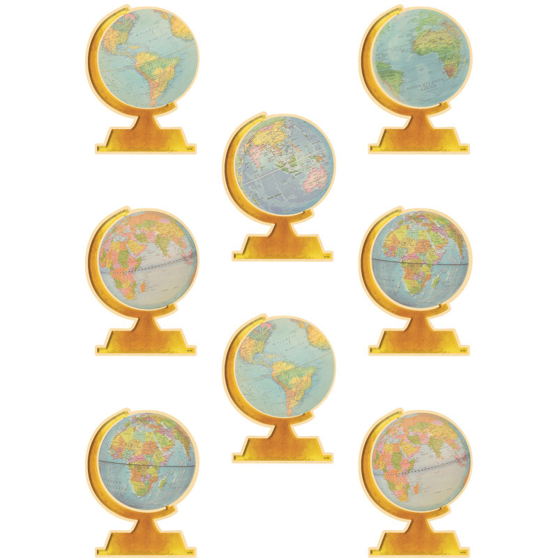 TEACHER CREATED RESOURCES Teacher Created Resources® Travel The Map Globes Accents, Pack of 30