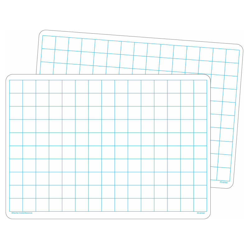 TEACHER CREATED RESOURCES Teacher Created Resources® Double-Sided Math Grid Dry Erase Boards, Pack of 10