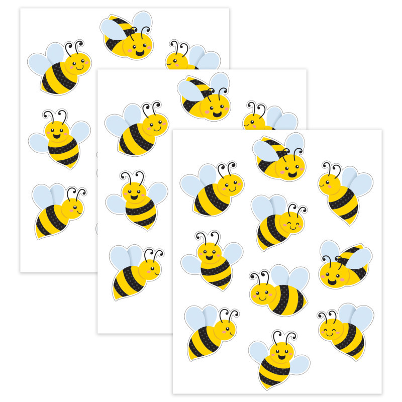 TEACHER CREATED RESOURCES Teacher Created Resources® Buzzing Bees Accents, 30 Per Pack, 3 Packs