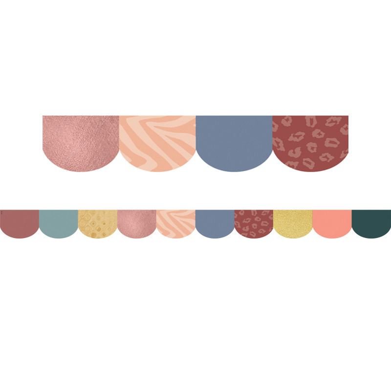 TEACHER CREATED RESOURCES Teacher Created Resources® Wonderfully Wild Scalloped Die-Cut Border Trim