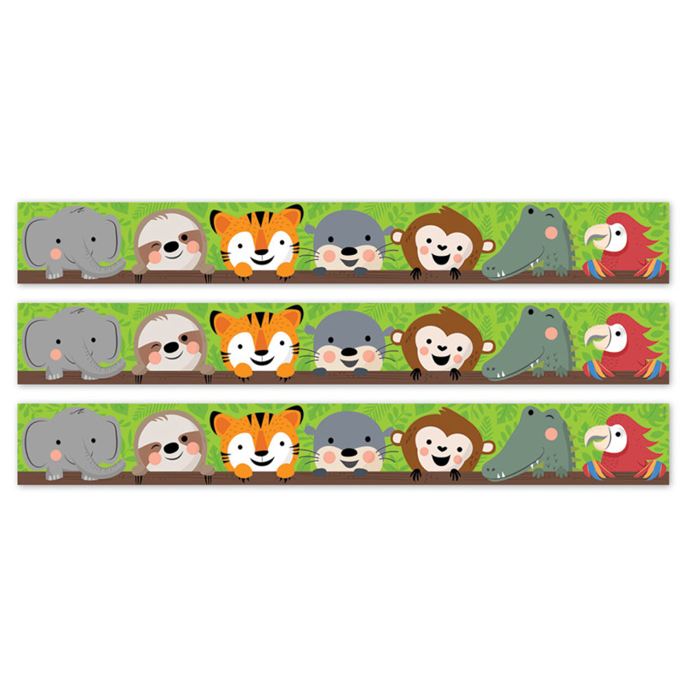CREATIVE TEACHING PRESS Creative Teaching Press® Jungle Friends EZ Border, 48 Feet Per Pack, 3 Packs