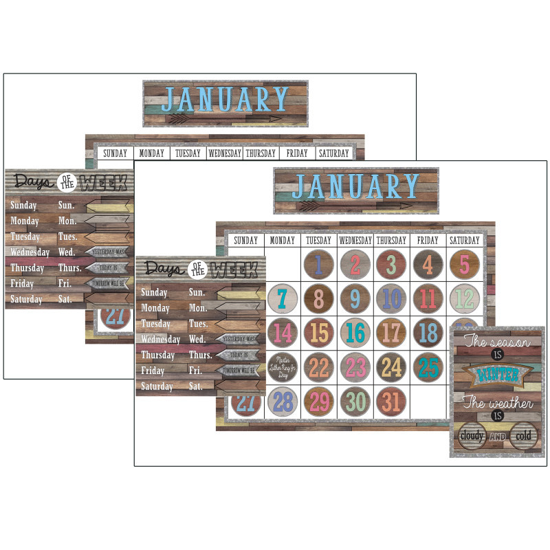 TEACHER CREATED RESOURCES Teacher Created Resources® Home Sweet Classroom Calendar Set, 2 Sets