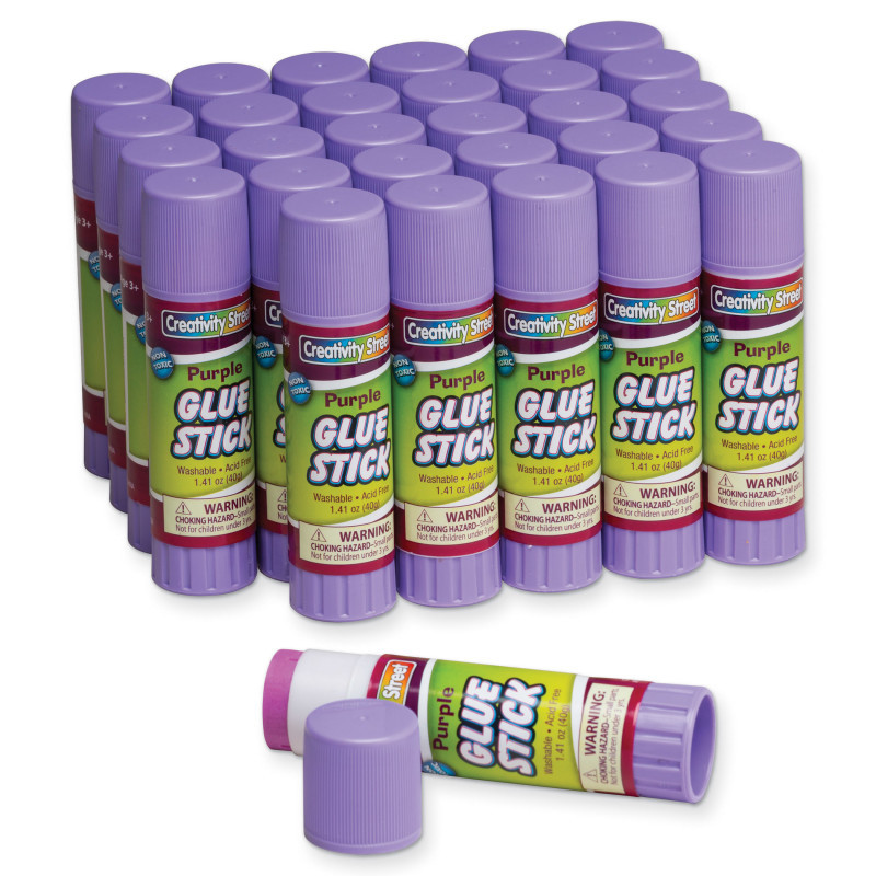 DIXON TICONDEROGA CO Creativity Street® Glue Sticks, Purple, 1.41 oz., 30 Count