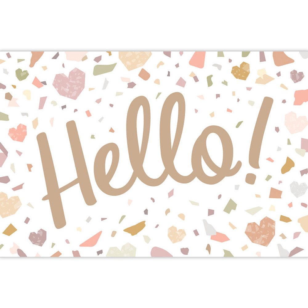 TEACHER CREATED RESOURCES Teacher Created Resources® Terrazzo Tones Hello Postcards, Pack of 30