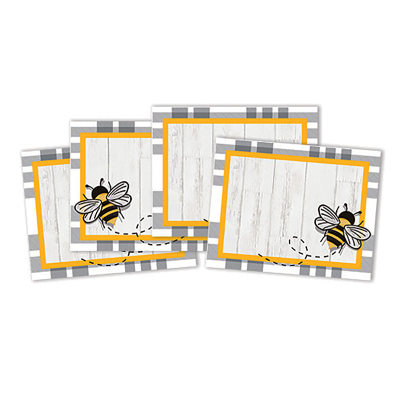 EUREKA Eureka® The Hive Self-Adhesive Name Tags, Pack of 40
