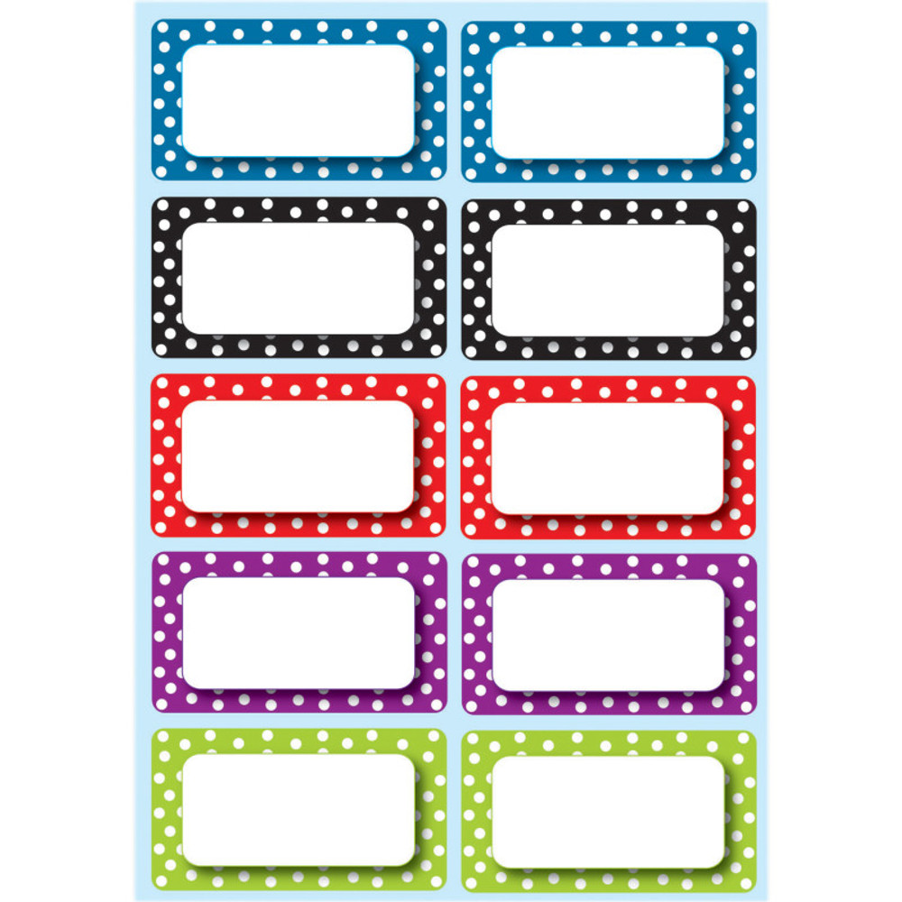 ASHLEY PRODUCTIONS Ashley Productions® Die-Cut Magnetic Colorful Dots Labels/Nameplates, 10 Pieces