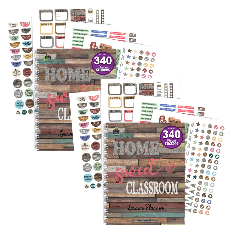 TEACHER CREATED RESOURCES Teacher Created Resources® Home Sweet Classroom Lesson Planner, Pack of 2