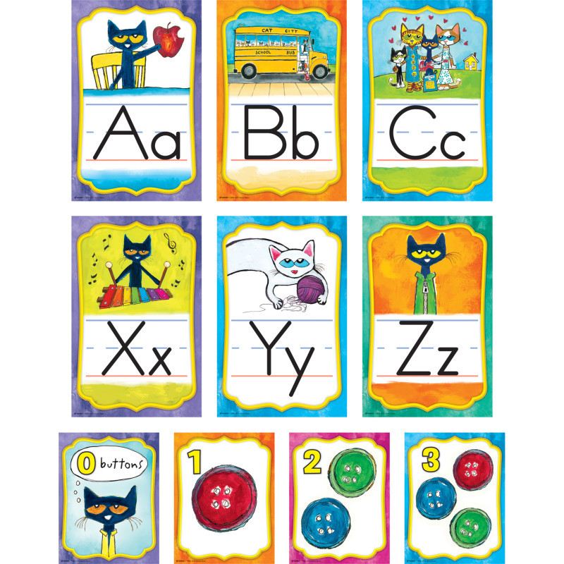 TEACHER CREATED RESOURCES Edupress™ Pete the Cat® Alphabet Bulletin Board Set