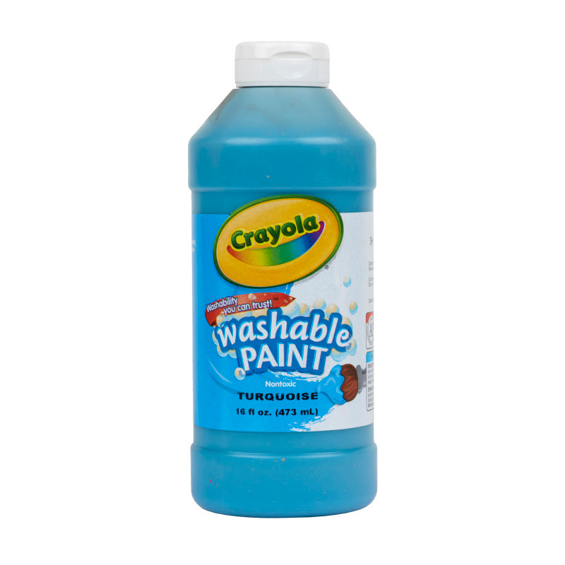CRAYOLA LLC Crayola® Washable Paint, Turquoise, 16 oz.