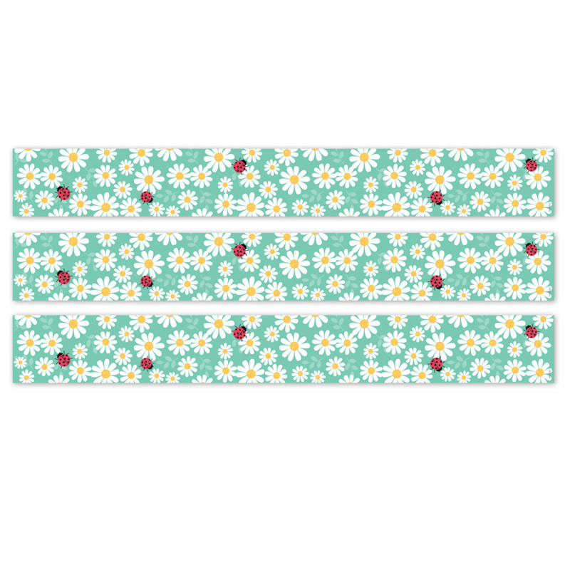 CREATIVE TEACHING PRESS Creative Teaching Press® Core Decor Daisy Bug EZ Border, Bulletin Board Border, 48 Feet Per Pack, 3 Packs