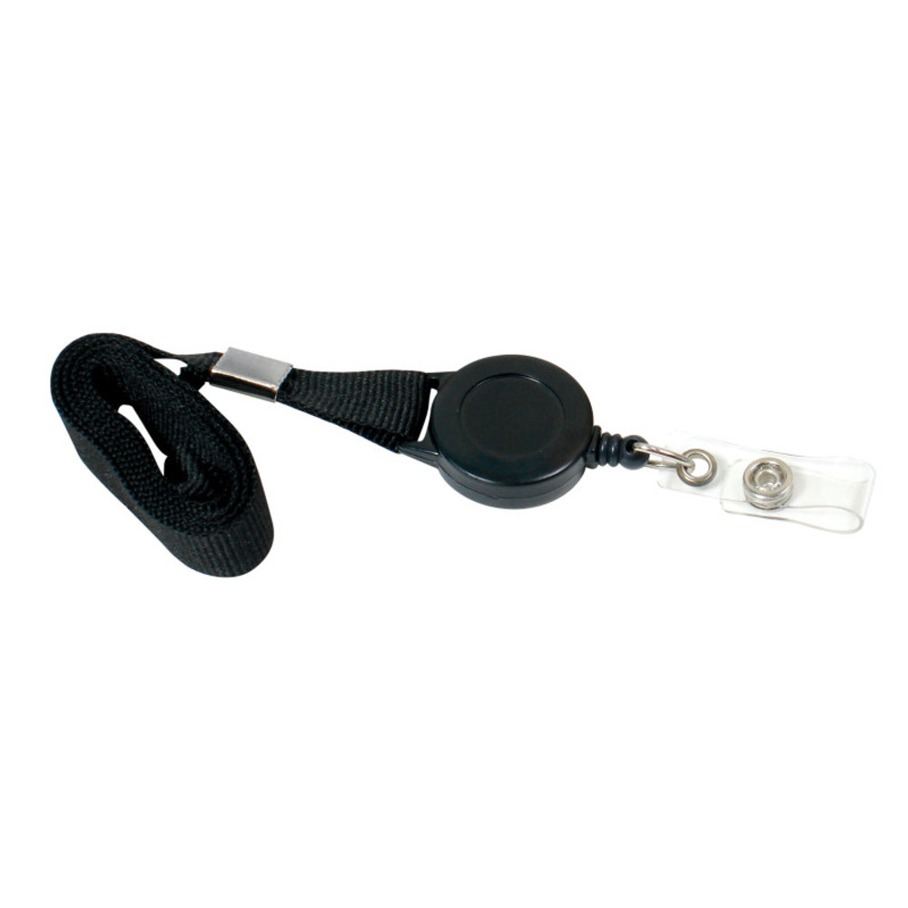 BAUMGARTENS INC SICURIX Lanyard, Rope Style, 2 J Hooks, Black, Pack of 12 BAUMGARTENS INC SICURIX Lanyard, Rope Style, 2 J Hooks, Black, Pack of 12