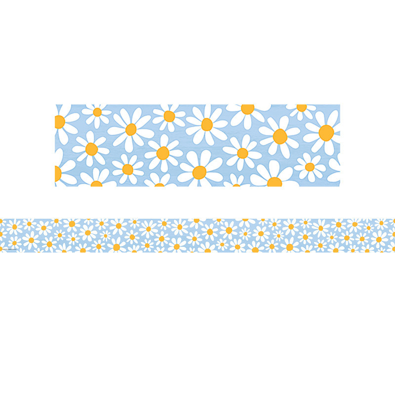 TEACHER CREATED RESOURCES Teacher Created Resources® Daisies Straight Border Trim, 35 Feet