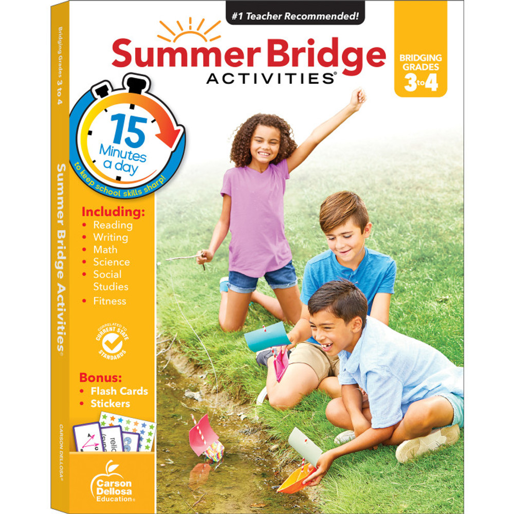 CARSON DELLOSA EDUCATION Carson Dellosa Education Summer Bridge Activities® Workbook, Grade 3-4, Paperback