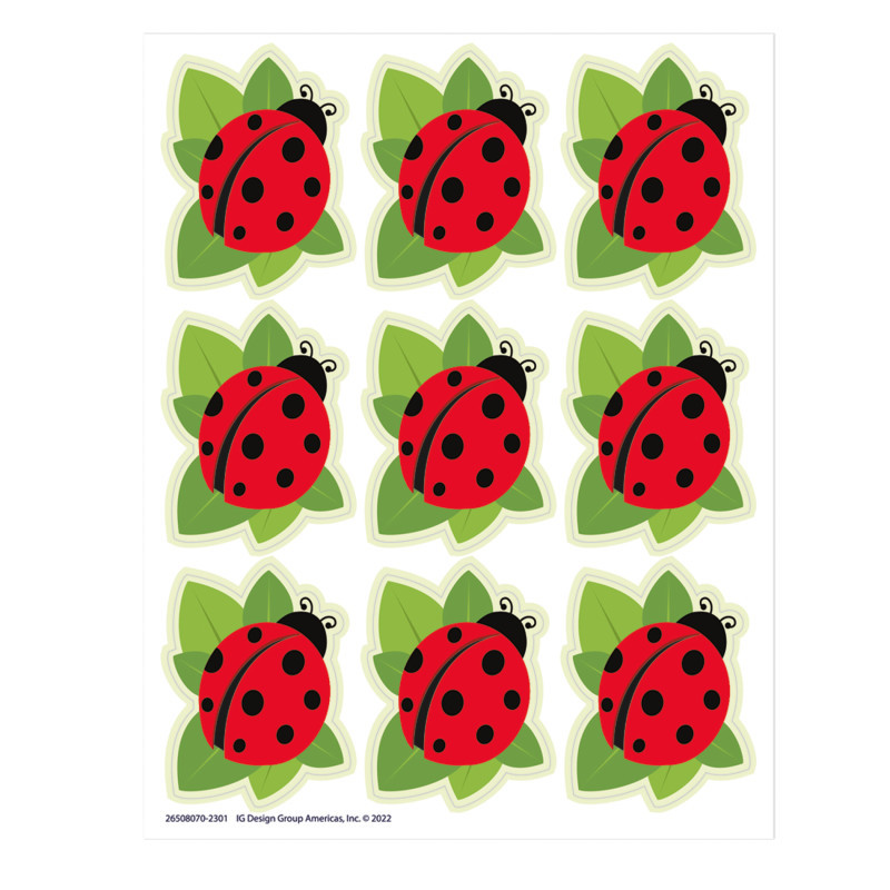 EUREKA Eureka® Ladybugs Giant Stickers, 36 Per Pack, 12 Packs