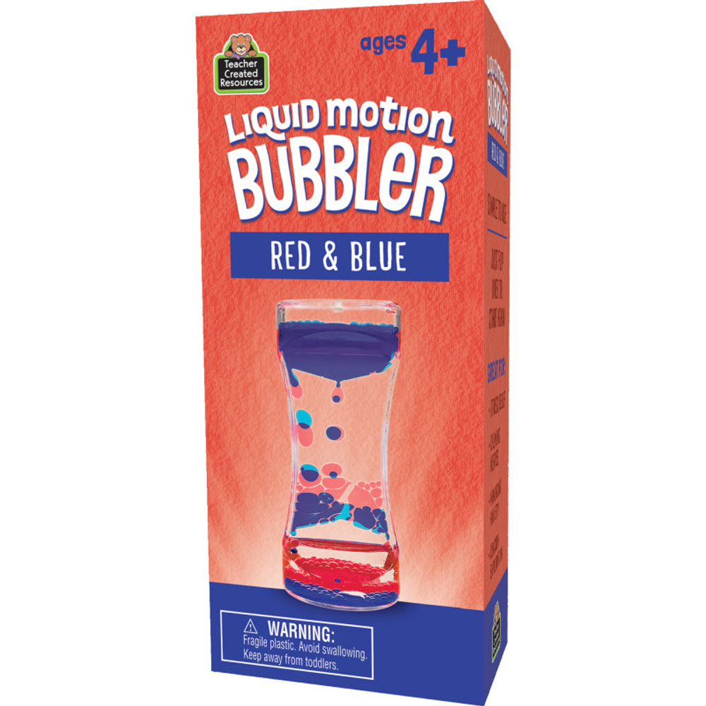 TEACHER CREATED RESOURCES Teacher Created Resources® Red & Blue Liquid Motion Bubbler TEACHER CREATED RESOURCES Teacher Created Resources® Red & Blue Liquid Motion Bubbler