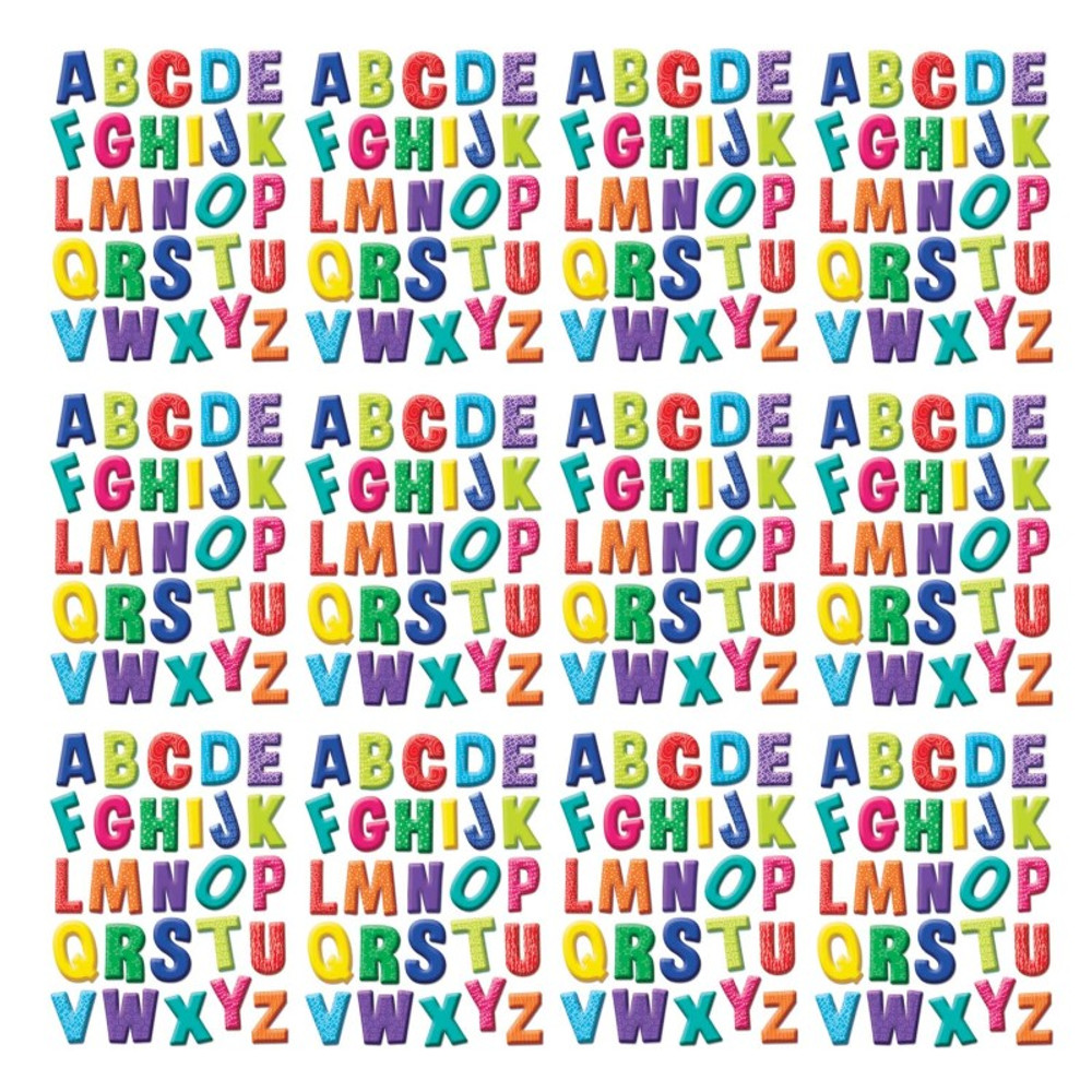 EUREKA Eureka® Color My World Alphabet Window Clings, 12 Sheets
