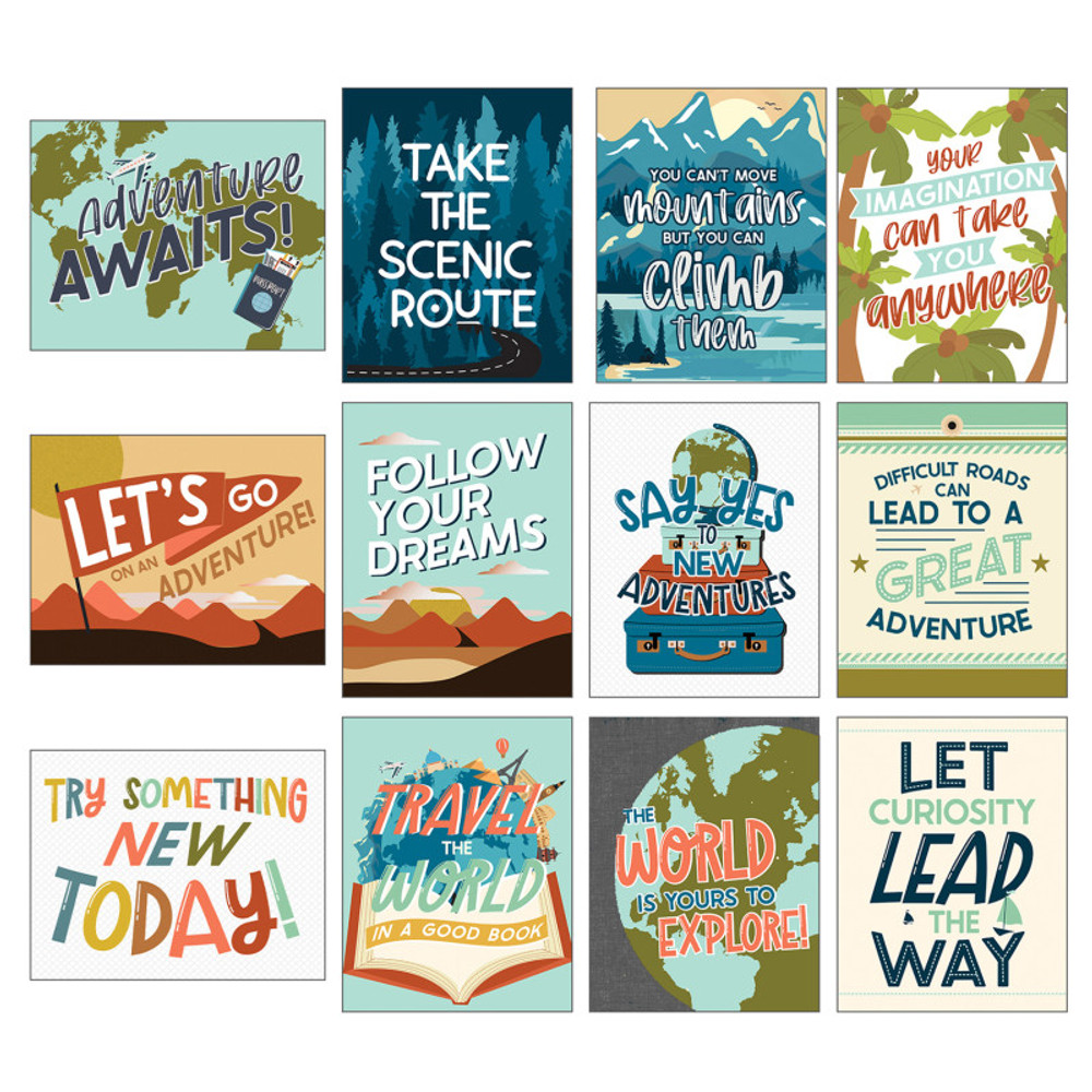 CARSON DELLOSA EDUCATION Carson Dellosa Education Mini Posters: Let's Explore Poster Set
