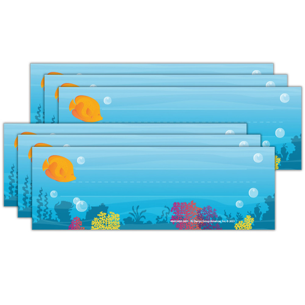 EUREKA Eureka® Seas the Day Tented Name Plates, 36 Per Pack, 6 Packs