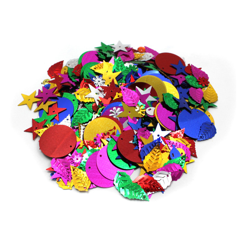 ADVANTUS Charles Leonard Creative Arts by Charles Leonard Glittering Sequins with Spangles, 4 Ounce Bag