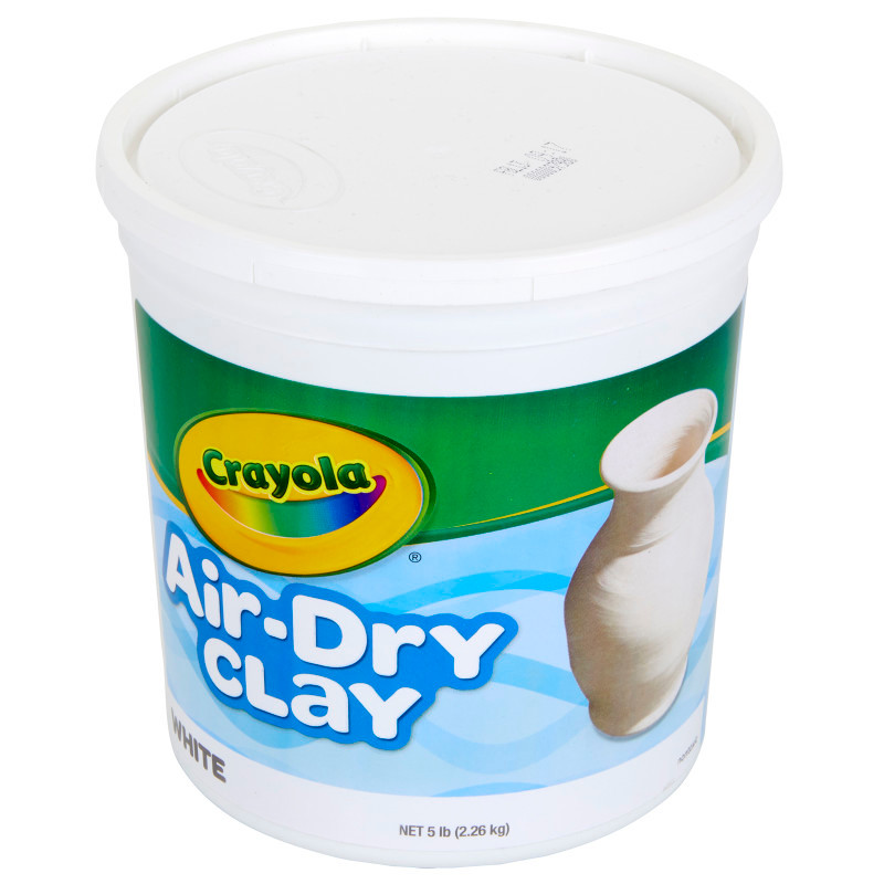 CRAYOLA LLC Crayola® Air-Dry Clay, 5 Pounds Resealable Bucket, White